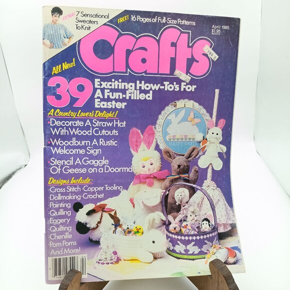 Vintage Crafts Magazine April 1985 Easter Spring - Picture 1 of 3